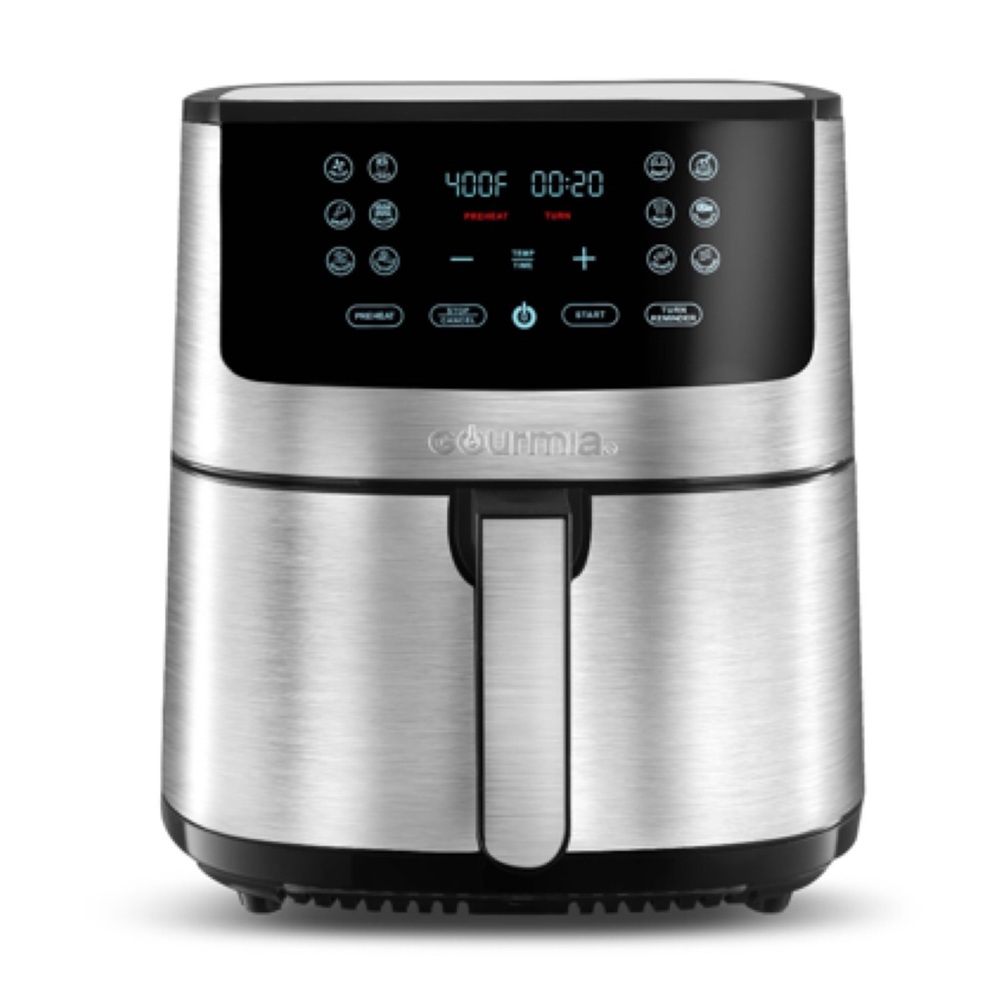GOURMIA Stainless Steel Digital Air Fryer, 8-Quart